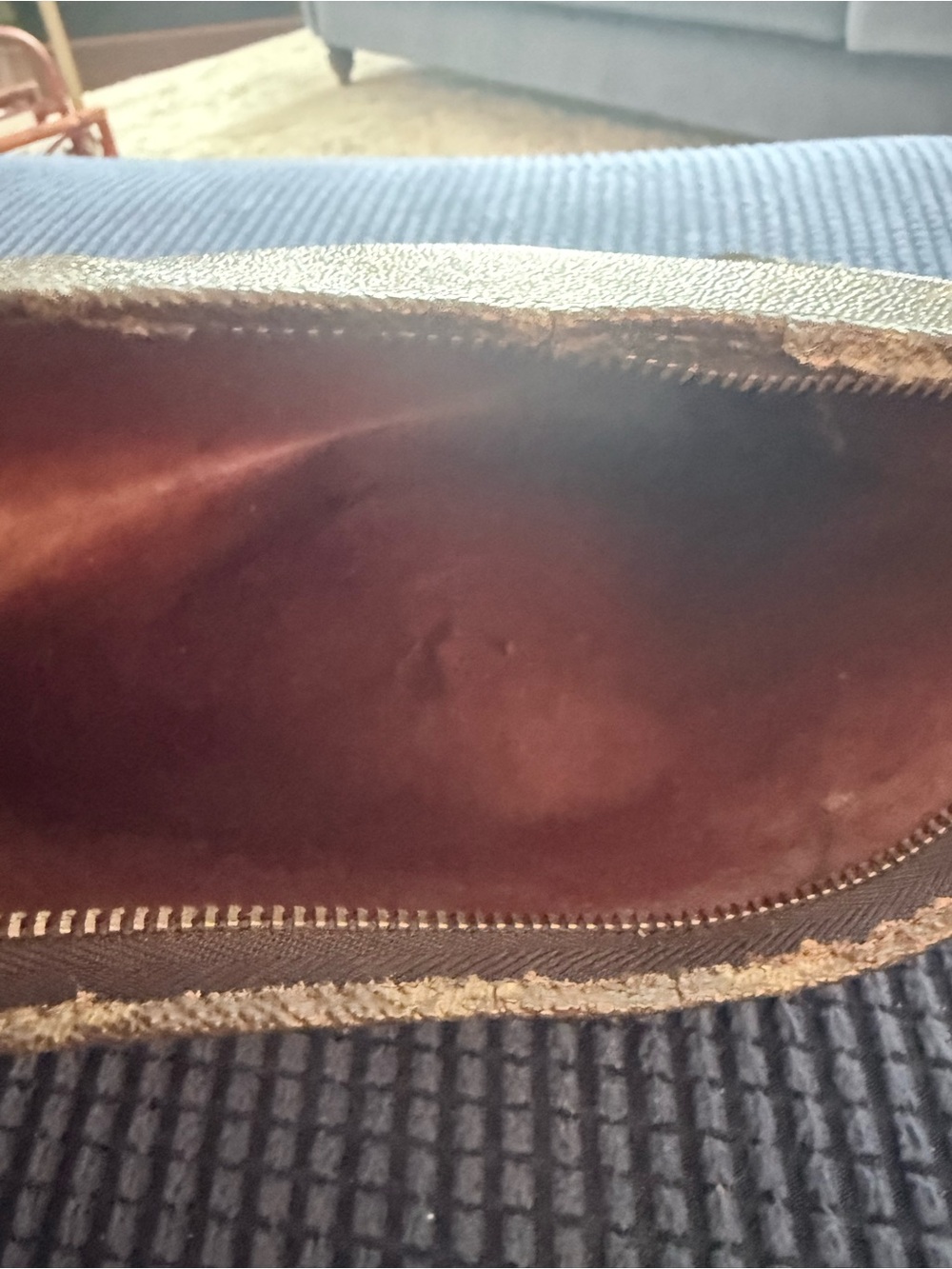 Louis Vuitton Brown Canvas Pouch with Gold Hardware - Picture 11 of 12